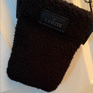 Kedzie Black Sherpa Crossbody Bag